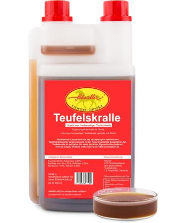 Devil's Claw Liquid for Horses Ponies & Dogs | 1L Natural Supplement Scheidler Horse-Direkt - Buy Online on GoSupps.com
