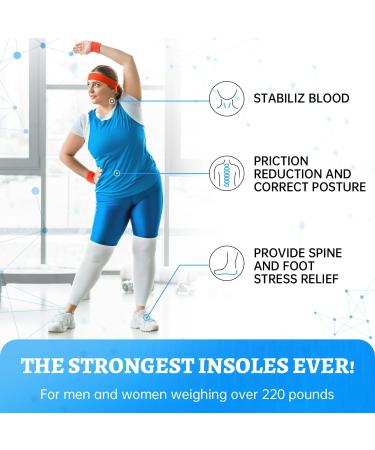 Walkomfy Unisex Heavy Duty Arch Support Insoles | Relief for Plantar Fasciitis & Foot Pain | For Men & Women (XL Sizes 12-13.5/Men 14-15.5/Women - Buy Online on GoSupps.com