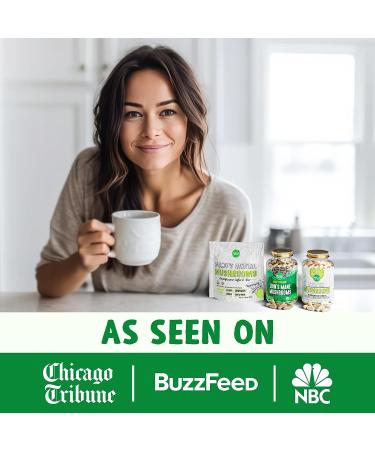 Maju Organic Lions Mane Mushroom Capsules 90ct | Fruiting Bodies Steam Extract | Organic Mushrooms with Black Pepper Extract | Hericium Erinaceus - Buy Online on GoSupps.com