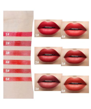 BOOBEES Lipstick & Lip Gloss Set - 6 Colors Long-Lasting Waterproof Makeup Gift for Women - Buy Online on GoSupps.com