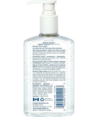 zytec Germ Buster Hand Sanitizer with Aloe (Clear Gel) 270 ml Lemon 270 ml - Buy Online on GoSupps.com