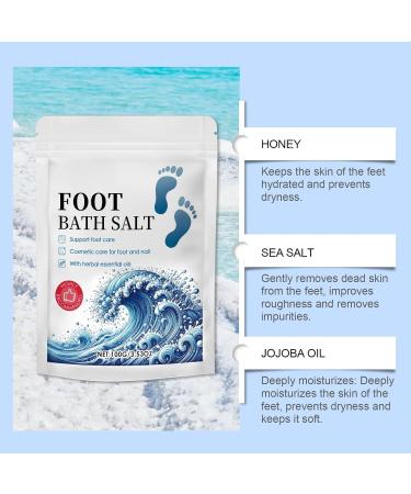 rabuu Foot Bath Salt Moisturizing and Firming Foot Care Promotes Blood Circulation and Detoxification for Everyone - Buy Online on GoSupps.com