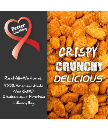 CHXN-SNX Crispy Protein Bites - Sweet BBQ & Honey Roasted Peanuts - 7 Servings - 70g Protein - 7.15oz - Buy Online on GoSupps.com