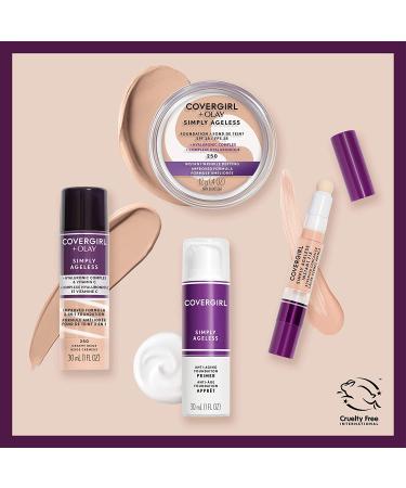 Covergirl Olay Simply Ageless 3-in-1 Foundation 250 Creamy Beige - 1 fl oz (30 ml) | Anti-Aging, Hydrating Makeup - Buy Online on GoSupps.com