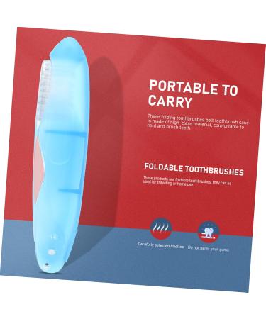 Buy Minkissy Foldable Toothbrush - Compact & Portable Manual Folding Toothbrush for Travel | Ideal for Business Trips - 20x18cm - Buy Online on GoSupps.com