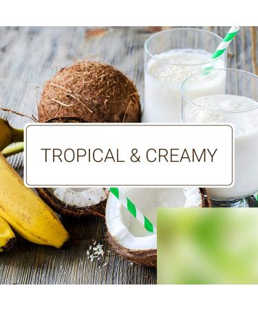 Monin Coconut Syrup - Creamy Tropical Coffee & Cocktail Drink Mix - 750ml (25.4 Fl Oz) - Gluten-Free & Non-GMO - Buy Online on GoSupps.com