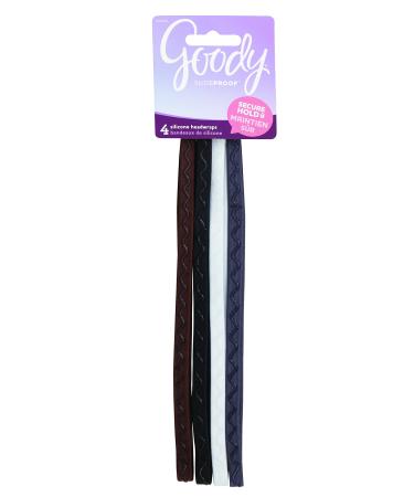 Goody SlideProof Headwraps  9mm  Assorted Neutrals Neutrals Silicon