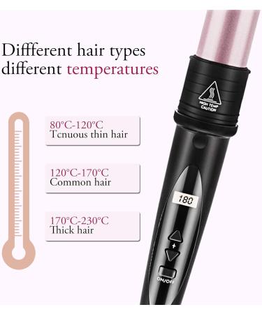 Buy Nwouiiay 6-in-1 Curling Iron Set - Ceramic Coating Adjustable Temperature LCD Display for All Hairstyles - Perfect for International Shipping - Buy Online on GoSupps.com