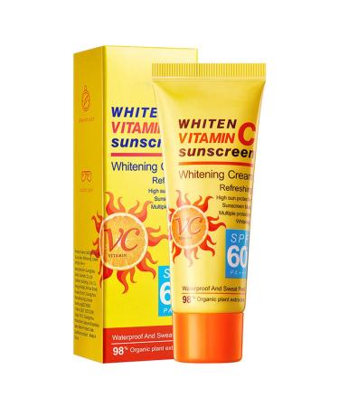 Sunscreen For Face SPF 60 Face Sunscreen With Vitamin C Face Sun Screen For Women Oil Free Sunscreen For Face Travel Size Sunscreen Facial Sunscreens Hydrating| No White Cast