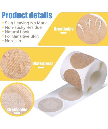 JenPen 400 Pcs Mens Nipple Covers Tape Pasties Patch Protector Sets - Anti Chafing Stickers for Runners - White and Nude - Disposable Adhesive Bandage for Sports and Gym - Buy Online on GoSupps.com