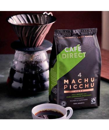 Cafedirect Machu Picchu Ground Coffee 227g - A rich smooth coffee with hints of fine dark chocolate grown at extreme altitudes within the heart of the Inca Andes - Buy Online on GoSupps.com