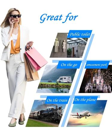 6/50PCS Biodegradable Disposable Plastic Toilet Seat Cover Portable Safety Travel Bathroom Toilet Paper Pad Bathroom Accessory (50pcs) - Buy Online on GoSupps.com
