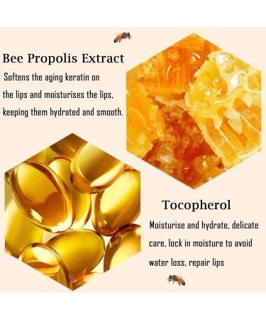 Lip Mask Honeybalm Lip Balm Propolis Moisturizing Lip Care Cream for Day&Night Lip Care Lip Line Reduce Hydrate & Plump Dry Chapped Lips - Buy Online on GoSupps.com