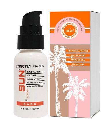 Sun Laboratories Strictly Faces  Face Self Tanner Lotion  for Bronzing and Golden Tan Dark  2 oz - Buy Online on GoSupps.com