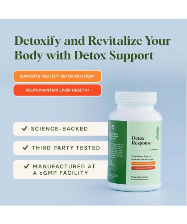 Healthy Response Detox Supplement 90 Capsules - Daily Detox Support with Herbal Extracts & Antioxidants - Liver Support for First Responders & Urban Lifestyles - Vegetarian Capsules - 30-Day Supply - Buy Online on GoSupps.com
