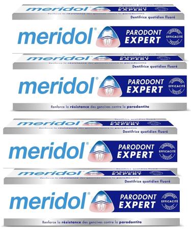 Meridol - M ridol Parodont Expert Dentifrice - Renforce La Resistance des Gencives Contra la Parodontite - Lot de 4 x 75 ml (4) Tasteless 75 ml (4 Pack)