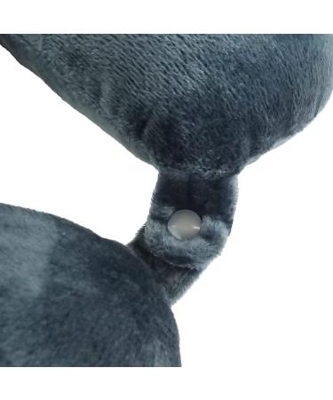 Feather Soft Microfiber Neck Pillow - Charcoal Adult - Shop the Best! - Buy Online on GoSupps.com