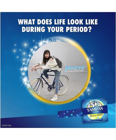 Tampax Pearl Plastic Tampons, Regular Absorbency, 96 Count - Unscented with Antigravity LeakGuard Braid - Buy Online on GoSupps.com