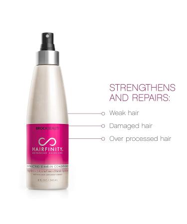 Hairfinity Revitalizing Leave In Conditioner with Biotin Growth Treatment | Repair Dry & Damaged Hair | Silicone Free Heat Protection | Mends Split Ends with Quinoa & Jojoba Oil | 8 oz - Buy Online on GoSupps.com