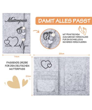 Buy Tanker Street Mother Pass Cover | Felt Pregnancy Diary Bag with Ultrasound Image & Document Organizer - Buy Online on GoSupps.com