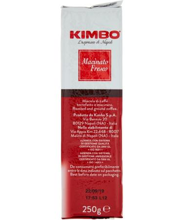 Kimbo - Caf moulu frais 10x250 gr - Buy Online on GoSupps.com