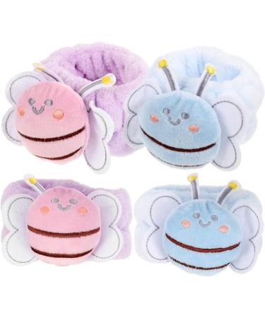 minkissy Car Diffuser 16 Pcs Face Wash Wristband Wrist Cuffs Bee Suit Comfortable Wristbands Shower Wristbands Elastic Hair Bands Towel Wristbands for Washing Face Flannel Armband Portable - Buy Online on GoSupps.com