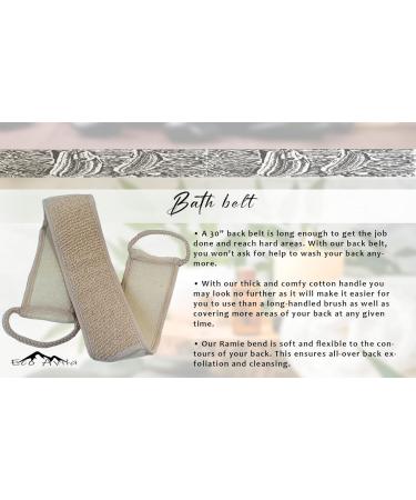 Buy Superior Egyptian Loofah Body Sponge & Bath Belt | 100% Organic Exfoliating Facial Loofah - Hypoallergenic for Men & Women - Buy Online on GoSupps.com