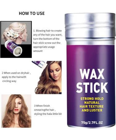 10 Hair Styling Wax Stick Non-Greasy Hair Fly Away Stick | Edge Wax for Finish Hairstyle to Tidy Up Haircut for Long Short Curly Straight 10 Pcs Argument - Buy Online on GoSupps.com