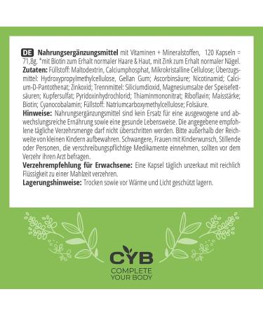 Buy Skin Hair Nails Capsules - Hair Vitamins (120 Vegan Capsules) | Biotin & Laboratory Tested for Healthy Hair Skin & Nails | 4-Month Supply - Buy Online on GoSupps.com