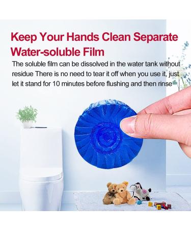 Blue Automatic Toilet Bowl Cleaner Tablets - Mild Pine Scent - 18 Pack - Buy Online on GoSupps.com