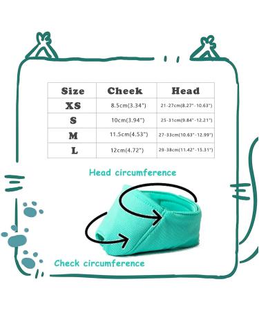 OHCOZZY Cat Muzzle - Breathable Mesh Muzzle for Cats | Prevent Biting & Chewing | Size L Green - Buy Online on GoSupps.com