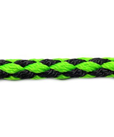 Premium Adjustable Dog Exercise Line for Large Dogs up to 80kg - 3.50m Double-Line Guide in Black-Neon Green 17 Vibrant Options Available - Buy Online on GoSupps.com