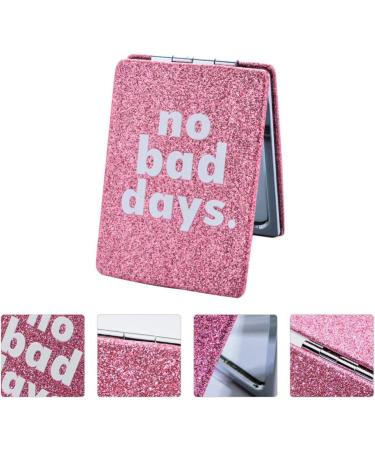 1pc Pu Folding Double-sided Mirror Pocket Mirror for Girl Small Make up Mirror Daily Vanity Mirror Double Side Mirror Girls Purses Makeup Mirror Travel Folding Mirror Simple Metal - Buy Online on GoSupps.com