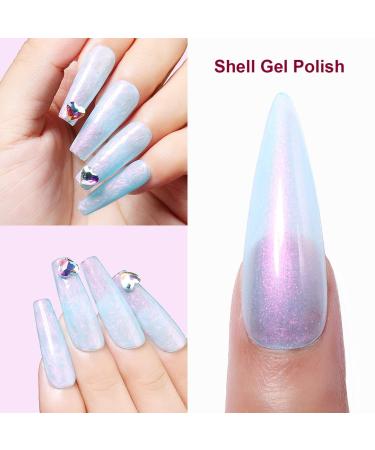AIMEILI Hema Free Pearl Gel Nail Polish Set - Shimmer Mermaid Nail Gel Set of 6 (6pcs x 10ml) - Soak Off UV Gel Polish Kit Set 42 - SET6-42 - Buy Online on GoSupps.com