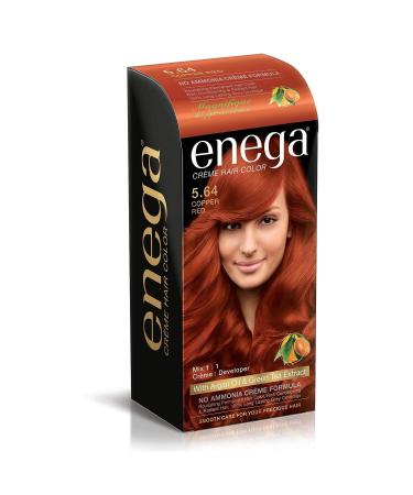 Professional Salon-Quality Copper Red Hair Dye Kit-Permanent Ammonia-Free Natural Color for Vibrant Long-Lasting and Intense Results-DIY Coloring Kit with Highlights (Copper Red)
