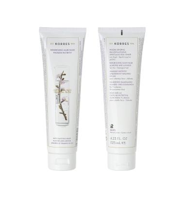 KORRES Almond & Linseed Hair Mask for Dry & Damaged Hair | Nourishing Vegan Treatment with Almond Oil | 125 ml - Buy Online on GoSupps.com