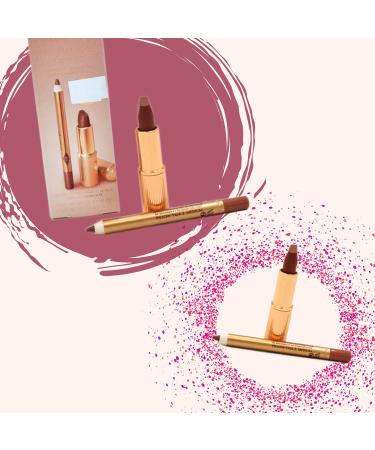 Charlotte Tilbury Mini Pillow Talk Duo Lip Kit - Travel Size Lip Makeup Set With Lip Liner and Lipstick - Buy Online on GoSupps.com
