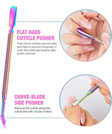 5 in 1 Acrylic Nail Clipper Kit with Glass File & Cuticle Tools - Christmas Gift Set - Professional Manicure Pedicure Tools - Colorful Design - Buy Online on GoSupps.com