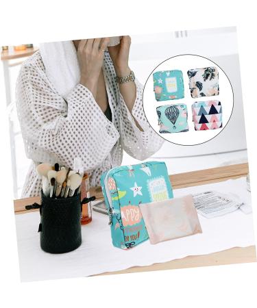 SECFOU 4pcs Sanitary Napkin Storage Bag - Travel Cosmetic Holder for Menstrual Pads & Women's Essentials - Buy Online on GoSupps.com