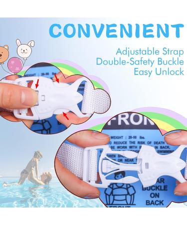 Cartoon Toddler Swim Vest with Sleeves | Adjustable Swimming Jacket for Kids 20-50 lbs | Blue Shark Design - Buy Online on GoSupps.com
