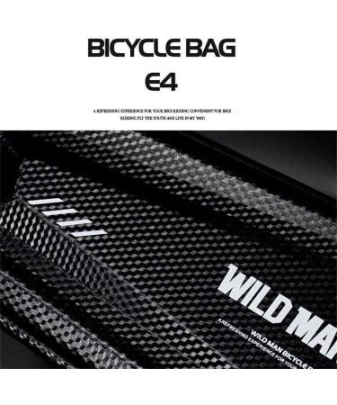 WILD MAN Rainproof Hard Shell Triangle Bike Saddle Bag - Black | For Road & Mountain Cycling - Buy Online on GoSupps.com