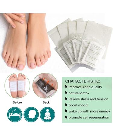 100PC Detox Foot Pads - Natural Detox Patches for Stress Relief & Deep Sleep | International Shipping - Buy Online on GoSupps.com