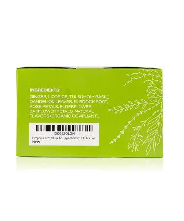 Lymphatic Tea: Herbal Blend for Lymphatic Health Support & Detox - 30 Tea Bags | Ideal for Liposuction, BBL, Tummy Tuck, Lipedema, Lymphedema - Buy Online on GoSupps.com