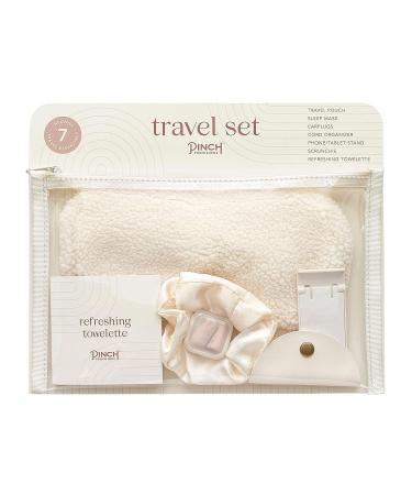 Pinch Provisions Travel Set  Travel Accessories for Long Journeys  Gift for Women  Contains Sleep Mask  Ear Plugs  Phone Stand  Cord Organizer  Silky Hair Scrunchie & More - Buy Online on GoSupps.com