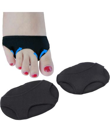Elastic Forefoot Shoe Inserts | Split Toe Foot Cushion Sleeves | 3 Holes Metatarsal Pads | Sweat-Absorbing & Skin-Friendly Comfort - Buy Online on GoSupps.com