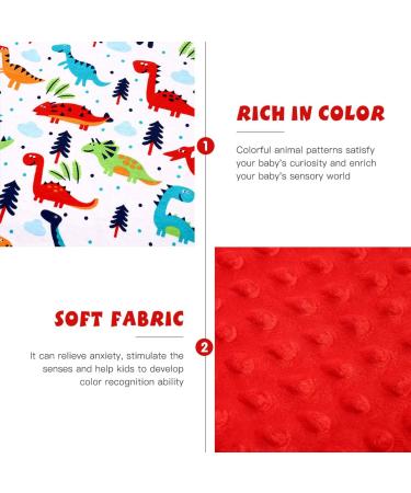 NUOBESTY Baby Security Tag Blanket - Dinosaur Pattern Taggy Blanket for Newborns - Buy Online on GoSupps.com