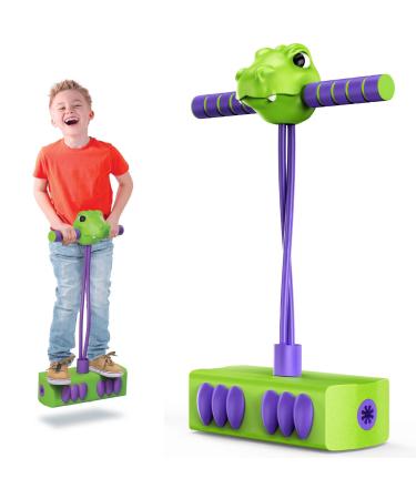 MindSprout Pogo Saurus | Foam Pogo Jumper for Kids 3, 4, 5, 6, 7, Years Old, Dinosaur Toys, Birthday for Boys or Girls up to 250Ibs, Pogo Stick, Indoor & Outdoor Toys, Kids Toys, 3 Year Old Toys