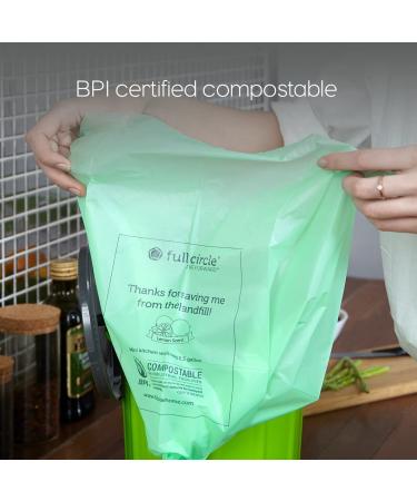 Full Circle Fresh Air Biodegradable Compost Bags â€“ Lemon Scented, 2.5 Gallon, 25 Count - Buy Online on GoSupps.com