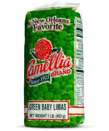 Camellia Brand Dry Green Baby Lima Beans, 1 Pound Bag