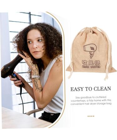 TOVINANNA 2pcs Portable Drawstring Bag Portable Hair Dryer Bags Blow Dryer Retractable Cord Travel Bag Cloth - Buy Online on GoSupps.com